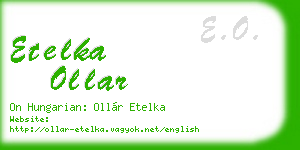 etelka ollar business card